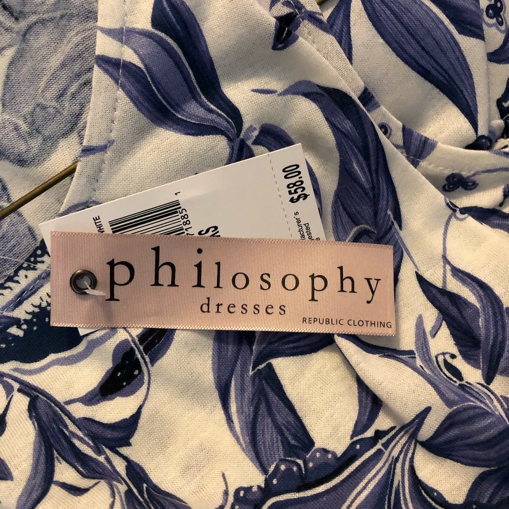 Philosophy Repub Clothing Asymmetrical Sleeveless Swing Dress - Picture 13 of 14